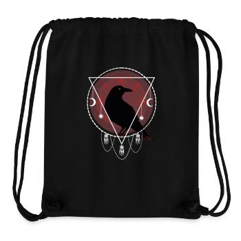 Mythologie nordique du corbeau Celtes - Sac à cordon recyclé Stanley/Stella - noir - Devant