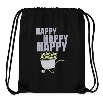 SCHUBKARREN HAPPY - Stanley/Stella recycelter Gym Bag - Schwarz - Vorne