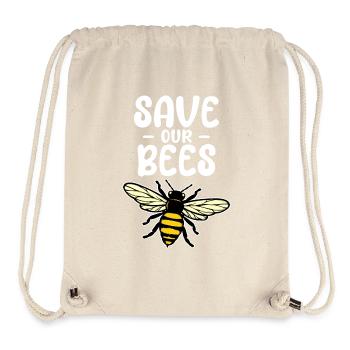 Species Protection, Animal Welfare, Bee, Environment, Earth, Nature - Stanley/Stella Recycled Gym Bag - natural - Front