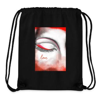 Herz und Liebe auf Highlight - Stanley/Stella recycelter Gym Bag - Schwarz - Vorne
