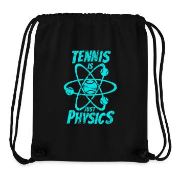 Tennis ist nur Physik in cyan - Stanley/Stella recycelter Gym Bag - Schwarz - Vorne