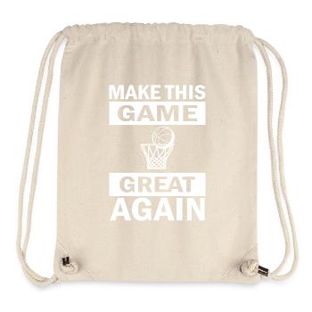 Basketball - Stanley/Stella recycelter Gym Bag - Naturweiß - Vorne