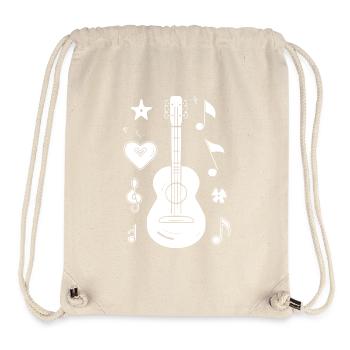 Ukulele Zeichnung - Stanley/Stella recycelter Gym Bag - Naturweiß - Vorne