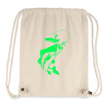 fisch, fisch, angeln, see, meer, angeln, fauna, exotisch - Stanley/Stella recycelter Gym Bag - Naturweiß - Vorne
