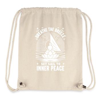 Segeln Yoga The Breeze Inner Peace - Stanley/Stella recycelter Gym Bag - Naturweiß - Vorne