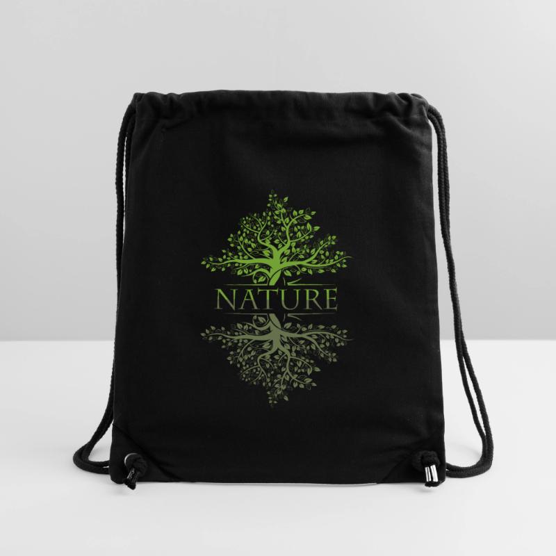 Tree Reflection Nature Forest Leaf Icon Logo Icon Stanley/Stella Recycled Gym Bag