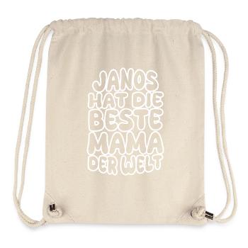 Dire Janos - Sac à cordon recyclé Stanley/Stella - blanc naturel - Devant