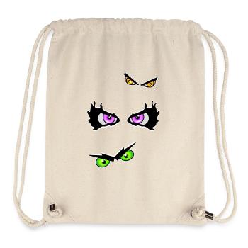 Halloween eyes evil - Stanley/Stella Recycled Gym Bag - natural - Front