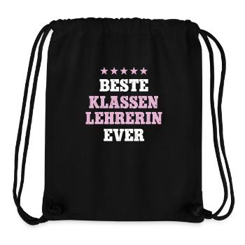 Klassenlehrerin Geburtstag Abschied Klassen Lehrer - Stanley/Stella recycelter Gym Bag - Schwarz - Vorne