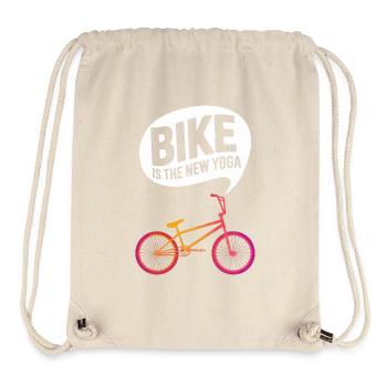 Bike Revolution Yoga Motivierendes Design - Stanley/Stella recycelter Gym Bag - Naturweiß - Vorne
