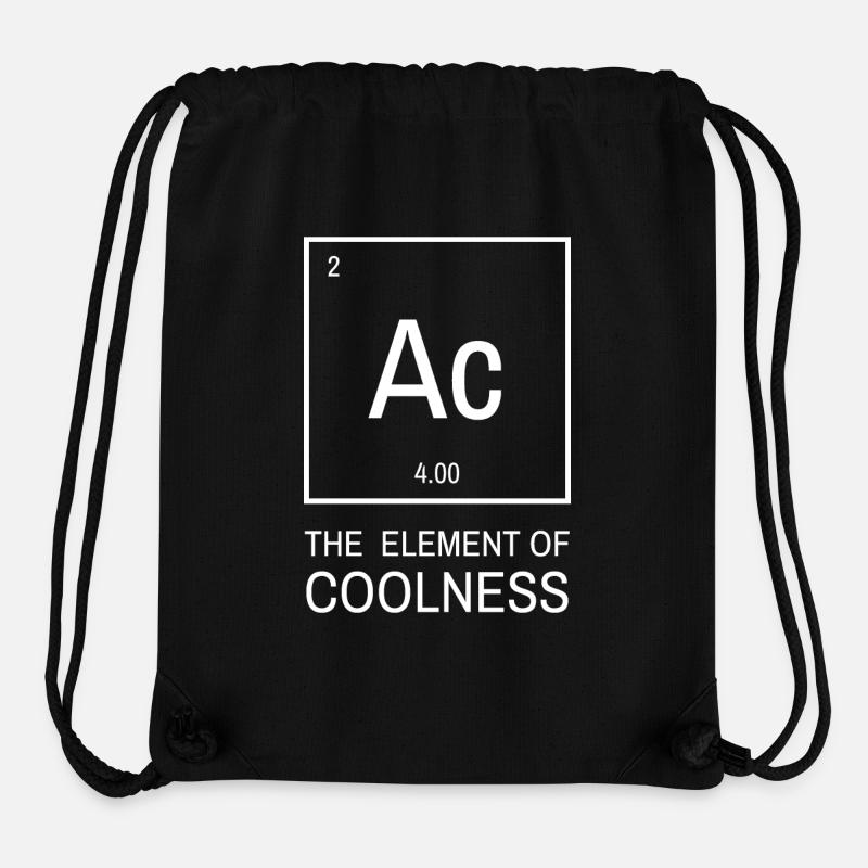 Ac - Élément de fraîcheur | Élément de fraîcheur - Sac à cordon recyclé Stanley/Stella - noir
