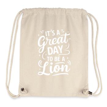 Lion Lion Animal Africa - Stanley/Stella Recycled Gym Bag - natural - Front