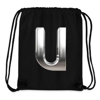 Chrome ,, U " Metallic - Stanley/Stella Recycled Gym Bag - black - Front