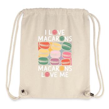 Love for macarons - Stanley/Stella Recycled Gym Bag - natural - Front