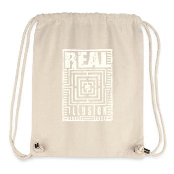 real Illusion used look Pyramide Realität Illusion - Stanley/Stella recycelter Gym Bag - Naturweiß - Vorne