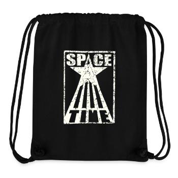 Space Time used look psychedelic Raum Zeit Stern - Stanley/Stella recycelter Gym Bag - Schwarz - Vorne