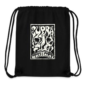 Supranatural used look psychedelic übernatürlich - Stanley/Stella recycelter Gym Bag - Schwarz - Vorne