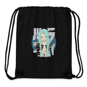 Blue - Stanley/Stella recycelter Gym Bag - Schwarz - Vorne