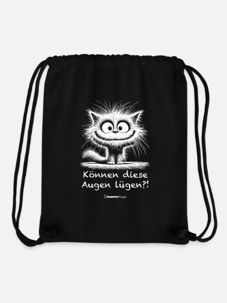 Süße, freche Katze | "Können diese Augen lügen?!" - Stanley/Stella recycelter Gym Bag - Schwarz