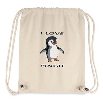 Cute penguin design - Stanley/Stella Recycled Gym Bag - natural - Front