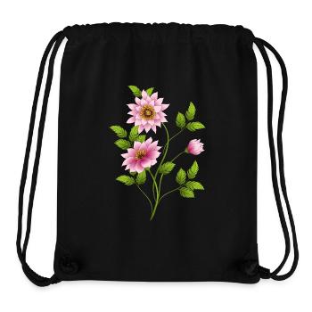 Blumen - Stanley/Stella recycelter Gym Bag - Schwarz - Vorne