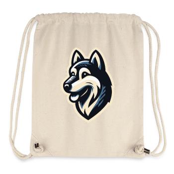 Husky in profile - Stanley/Stella Recycled Gym Bag - natural - Front