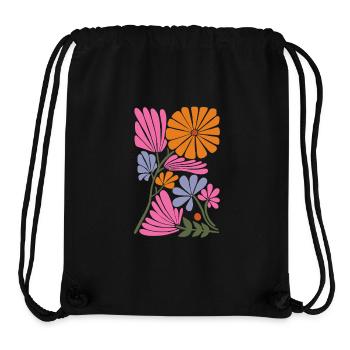 Flower garden - Stanley/Stella recycelter Gym Bag - Schwarz - Vorne
