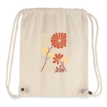Boho Floral Pattern - Stanley/Stella Recycled Gym Bag - natural - Front