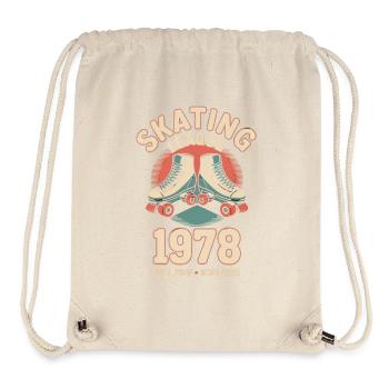 Vintage Skating - Stanley/Stella recycelter Gym Bag - Naturweiß - Vorne