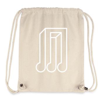 Musiknoten Illusion Geschenk für Musiker Sänger - Stanley/Stella recycelter Gym Bag - Naturweiß - Vorne