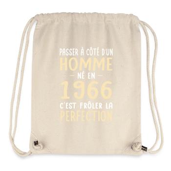 Geboren 1966 – Perfektion nahe - Stanley/Stella recycelter Gym Bag - Naturweiß - Vorne