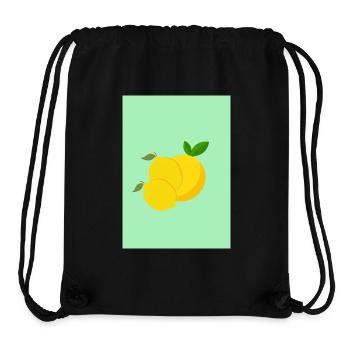 Zitronen - Stanley/Stella recycelter Gym Bag - Schwarz - Vorne
