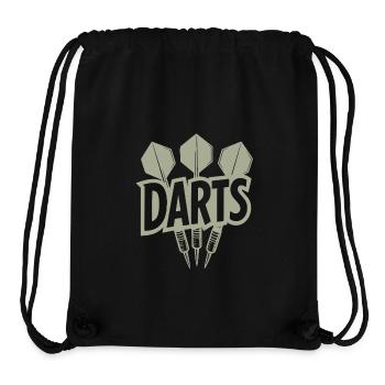 Darts Vintage Schriftzug mit Dartpfeilen - Stanley/Stella recycelter Gym Bag - Schwarz - Vorne