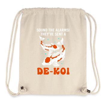 Koi Koi Koi Koi Koi Poisson Koi Carpe - Sac à cordon recyclé Stanley/Stella - blanc naturel - Devant