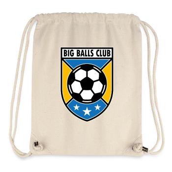 Big Balls Club Football Badge - Stanley/Stella Recycled Gym Bag - natural - Front