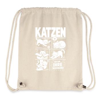 Katzen Humor Ich bin Ihre Bedienung - Stanley/Stella recycelter Gym Bag - Naturweiß - Vorne