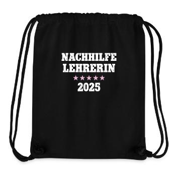 Nachhilfe Lehrerin 2025 Schule Nachhilfelehrerin - Stanley/Stella recycelter Gym Bag - Schwarz - Vorne