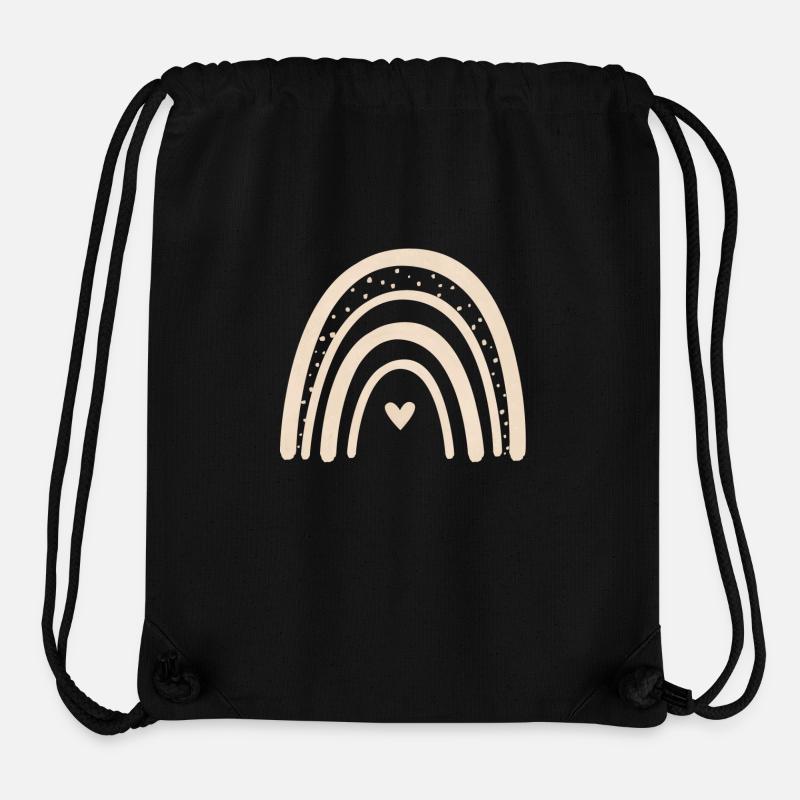 magic rainbow beige - Stanley/Stella Recycled Gym Bag - black