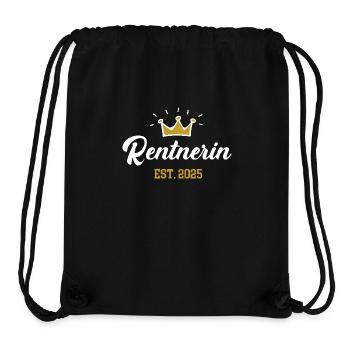 Rentnerin 2025 Rentenbeginn Rente in 25 Ruhestand - Stanley/Stella recycelter Gym Bag - Schwarz - Vorne