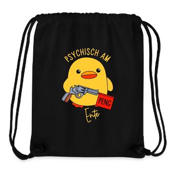 Psychisch am Ente - Stanley/Stella recycelter Gym Bag - Schwarz - Vorne