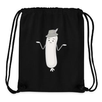 Lustige Weißwurst Weisswuascht Wurst Weisswurst - Stanley/Stella recycelter Gym Bag - Schwarz - Vorne