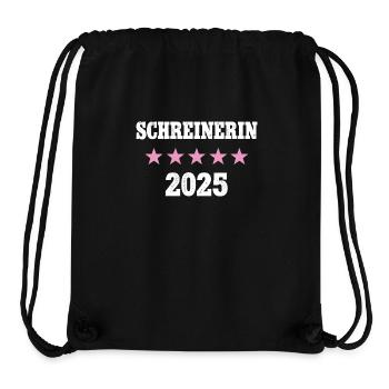 Schreinerin 2025 Neuer Job Arbeit Ausbildung Lehre - Stanley/Stella recycelter Gym Bag - Schwarz - Vorne