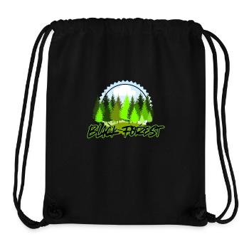 Vert Forêt-Noire - Sac à cordon recyclé Stanley/Stella - noir - Devant
