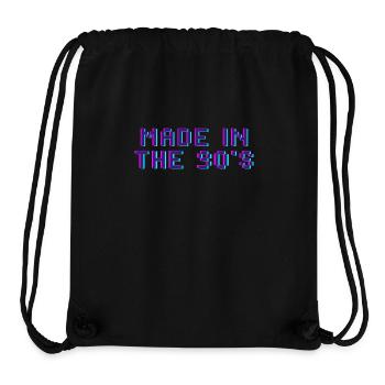 Made in the 90's - Stanley/Stella recycelter Gym Bag - Schwarz - Vorne