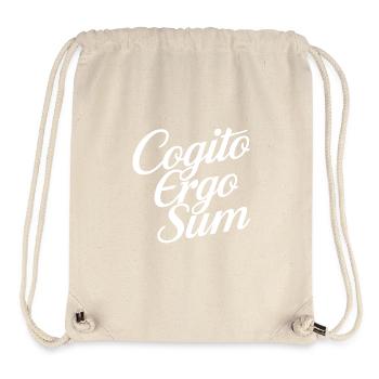Cogito ergo sum - Sac à cordon recyclé Stanley/Stella - blanc naturel - Devant