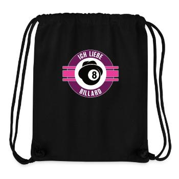 Ich Liebe Billard Billardspieler Billardspielerin - Stanley/Stella recycelter Gym Bag - Schwarz - Vorne