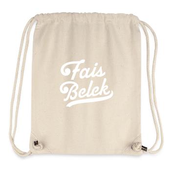 Fais belek - Sac à cordon recyclé Stanley/Stella - blanc naturel - Devant