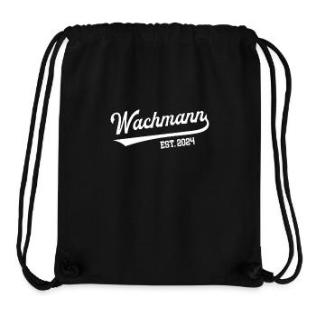 Wachmann 2024 Ausbildung Prüfung Wachdienst Azubi - Stanley/Stella recycelter Gym Bag - Schwarz - Vorne