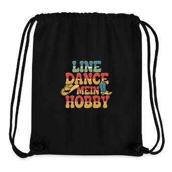 Line Dance mein Hobby - Stanley/Stella recycelter Gym Bag - Schwarz - Vorne