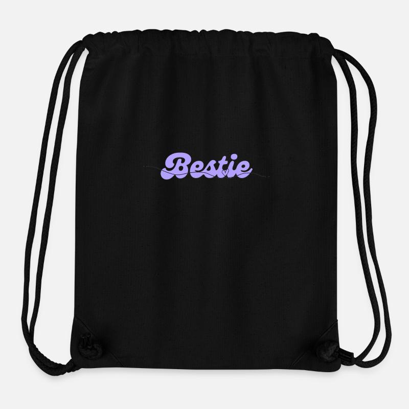 Bestie Herz - Stanley/Stella recycelter Gym Bag - Schwarz